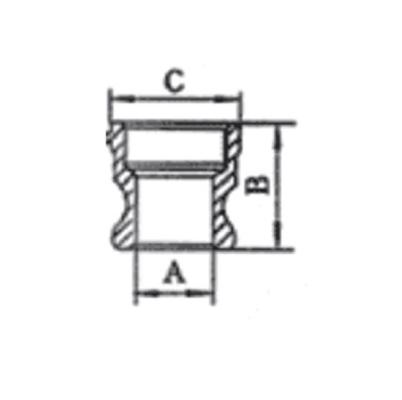 Stainless Steel Camlock Couplings Adapter Type A