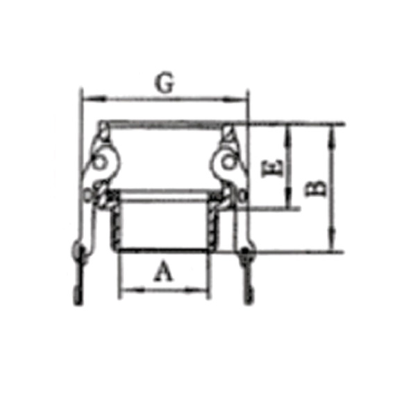 Stainless Steel Camlock Couplings Adapter Type B