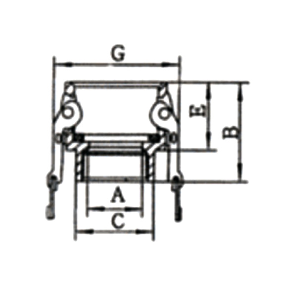 Stainless Steel Camlock Couplings Adapter Type D