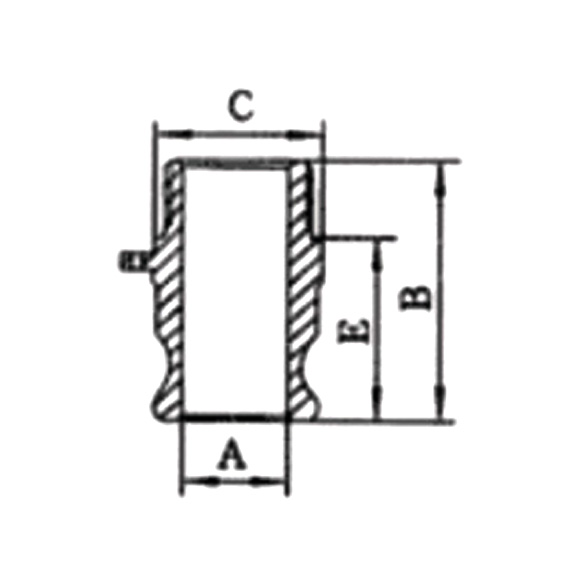 Stainless Steel Camlock Couplings Adapter Type F