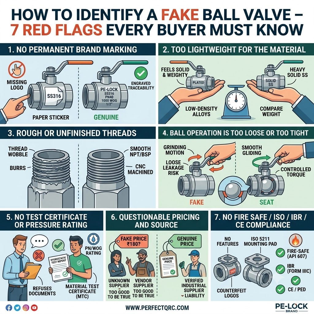 How to Identify a Fake Ball Valve – 7 Red Flags Every Buyer Must Know 1 how to identify a fake ball valve 7 red flags every buyer must know